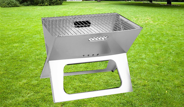 Outdoor portablestainless steel charcoal BBQ grill small
